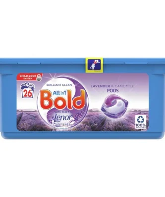 Bold All-in-1 Pods Washing Capsules Lavender & Camomile 26 Washes