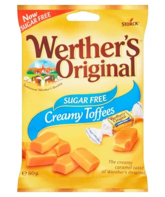 Werther's Toffee Sugar Free 80g