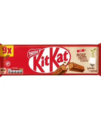 KitKat 2 Finger Milk Chocolate Biscuit Bar 9 per pack