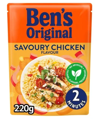 Uncle Bens Savoury Chicken Microwave Rice 220g