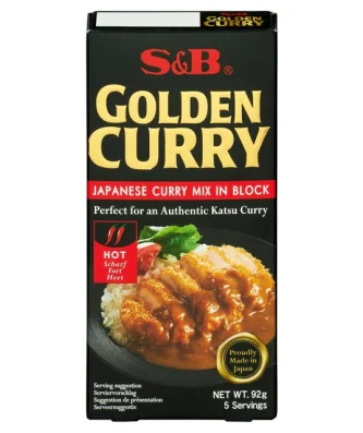 S&B Golden Curry Mix Hot 92g