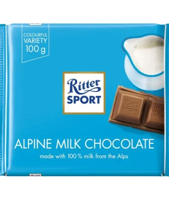 Ritter Sport Alpine Milk Chocolate 100g