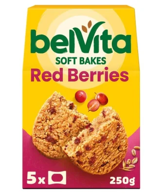 Belvita Red Fruits Soft Bakes Breakfast Biscuits 5 per pack