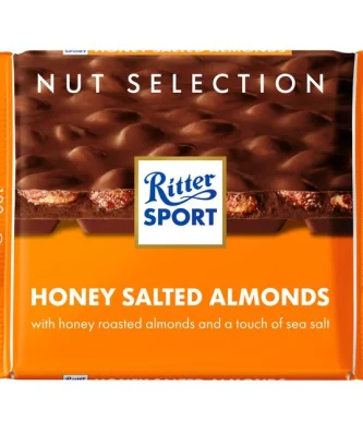 Ritter Sport Nut Perfection Honey Salted Almonds Milk Chocolate 100g