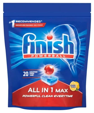 Finish All in 1 Max Dishwasher Tablets Lemon 20 per pack