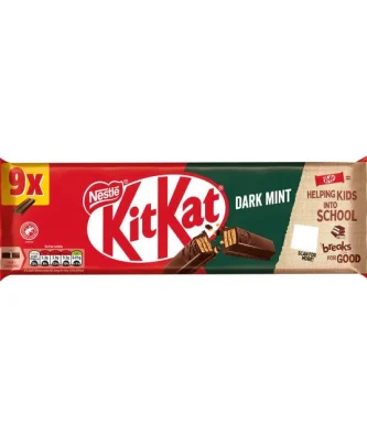 KitKat 2 Finger Dark Mint Chocolate Biscuit Bar 9 per pack