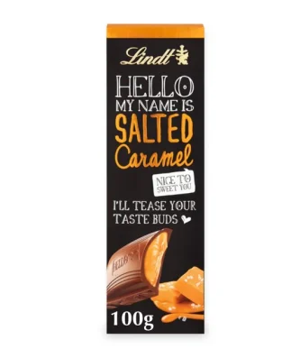 Lindt Hello Salted Caramel Bar 100g