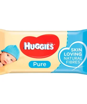 Huggies Pure Baby Wipes 56 per pack