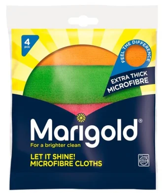 Marigold Let It Shine Microfibre Cloths 4 per pack