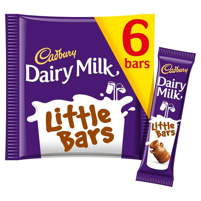 Cadbury Dairy Milk Little Bars Chocolate 6 per pack