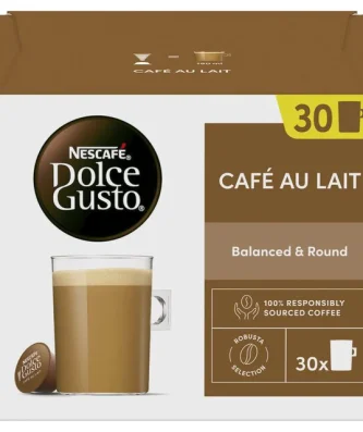 Nescafe Dolce Gusto Cafe Au Lait Capsules 30 per pack