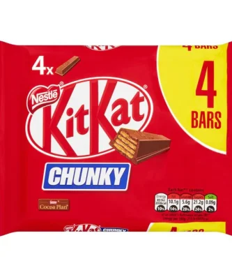 KitKat Chunky Milk Chocolate Bar 4 x 40g