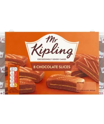 Mr Kipling Chocolate Slices 8 per pack