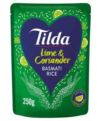 Tilda Microwave Lime & Coriander Basmati Rice 250g