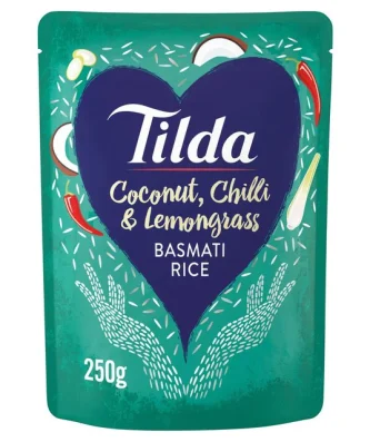 Tilda Microwave Coconut Chilli & Lemongrass Basmati Rice 250g