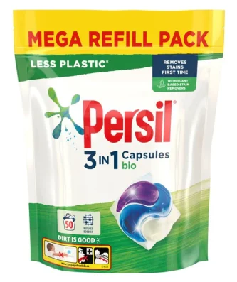 Persil 3 in 1 Laundry Washing Capsules Bio 50 per pack