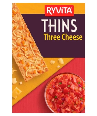 Ryvita Three Cheese Thins 125g