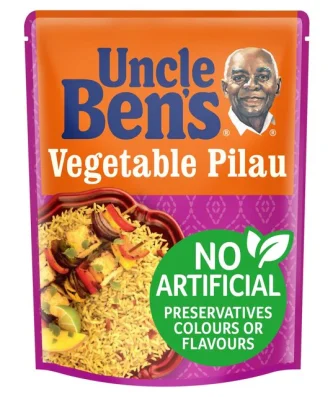 Uncle Bens Vegetable Pilau Microwave Rice 250g