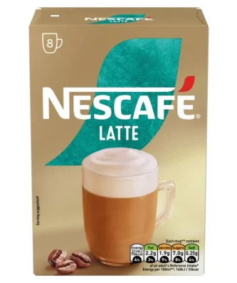 Nescafe Latte Instant Coffee 8 per pack
