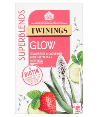 Twinings Superblends Glow with Strawberry, Cucumber and Green Tea 20 per pack