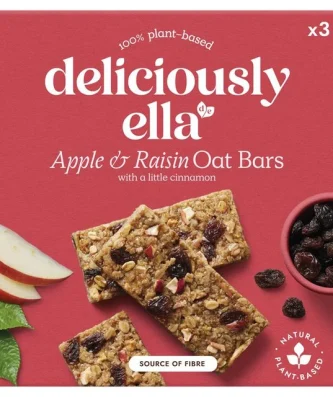 Deliciously Ella Apple Raisin & Cinnamon Oat Bar Multipack 3 x 50g