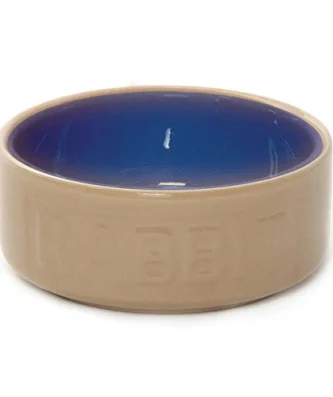 Mason Cash 13cm Cane/Blue Lettered Rabbit Bowl