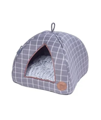 Petface Grey Check Igloo