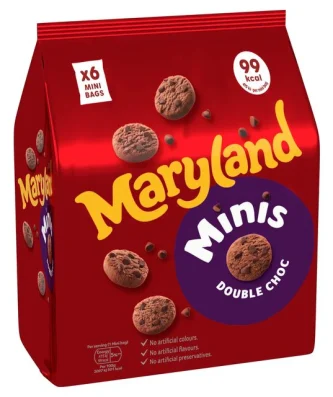 Maryland Cookies Double Chocolate Minis 6 per pack