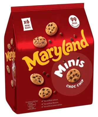 Maryland Cookies Chocolate Chip Minis 6 per pack