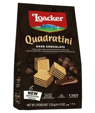 Loacker Dark Chocolate Quadratini 125g