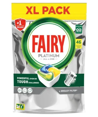 Fairy Platinum Lemon Dishwasher Tablets 46 per pack