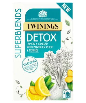 Twinings Superblends Detox with Lemon, Ginger and Fennel 20 per pack