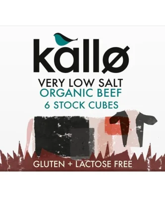 Kallo Organic Very Low Salt Beef Stock Cubes 6 x 8g