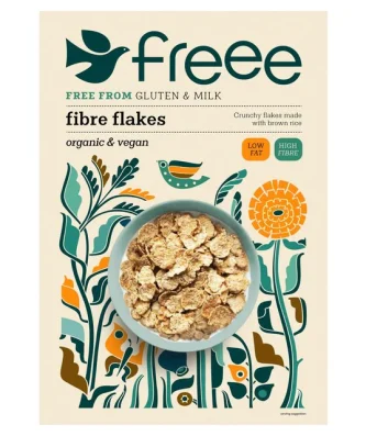 Doves Farm Gluten Free Organic Fibre Flakes 375g