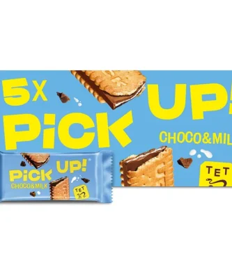 Bahlsen PiCK UP! Choco & Milk Chocolate Biscuit Bars 5 per pack