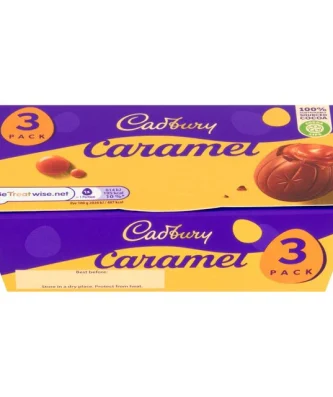 Cadbury Caramel Chocolate Easter Eggs 3 Per Pack