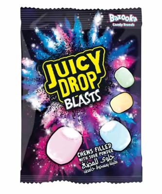 Bazooka Juicy Drop Blasts 45g (24 Pack)