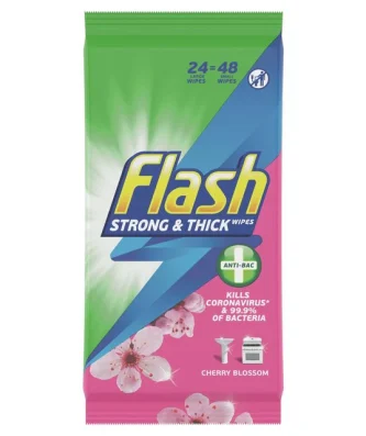 Flash All Purpose Wipes Anti-Bacterial Blossom & Breeze 48 per pack