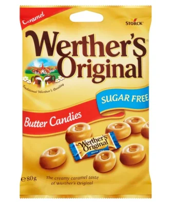 Werther's Original Butter Candies Sugar Free 80g