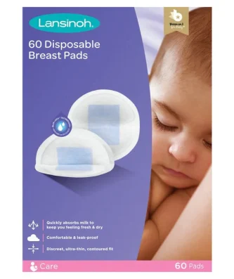 Lansinoh Disposable Nursing Breast Pads 60 per pack