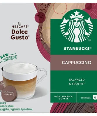 Starbucks Cappuccino Coffee Pods by Nescafe Dolce Gusto 12 per pack