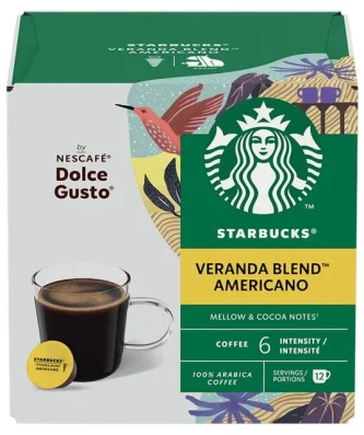 Starbucks Veranda Coffee Pods by Nescafe Dolce Gusto 12 per pack