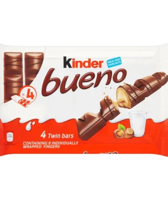 Kinder Bueno Milk & Hazelnut 4 per pack