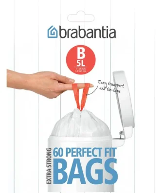 Brabantia B 5L Bin Liners Dispenser Pack 60 per pack