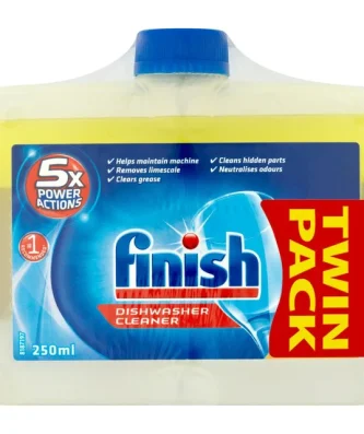 Finish Dishwasher Machine Cleaner Lemon Scent 2 x 250ml