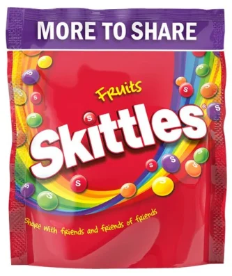 Skittles Fruits Sweets Pouch 350g