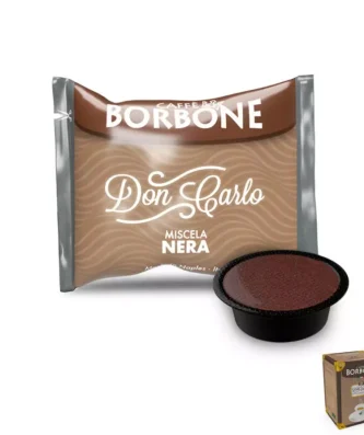50 BLACK Blend Capsules Borbone Coffee Compatible Lavazza A Modo Mio®