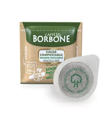 50 ESE Paper Pods 44 mm Caffè Borbone GREEN / DEK Blend