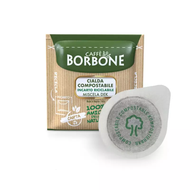 50 ESE Paper Pods 44 mm Caffè Borbone GREEN / DEK Blend