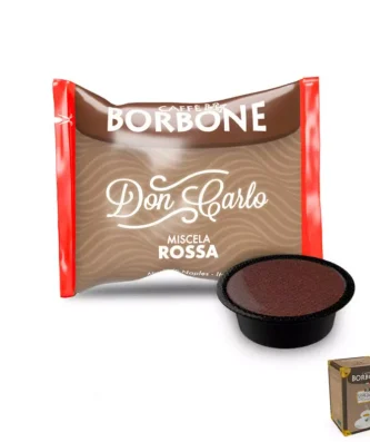 50 RED Blend Capsules Borbone Coffee Compatible Lavazza A Modo Mio®